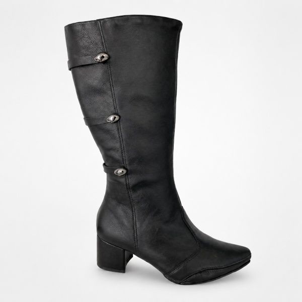 BOTA EM COURO FEMININA CANO LONGO RAMARIM