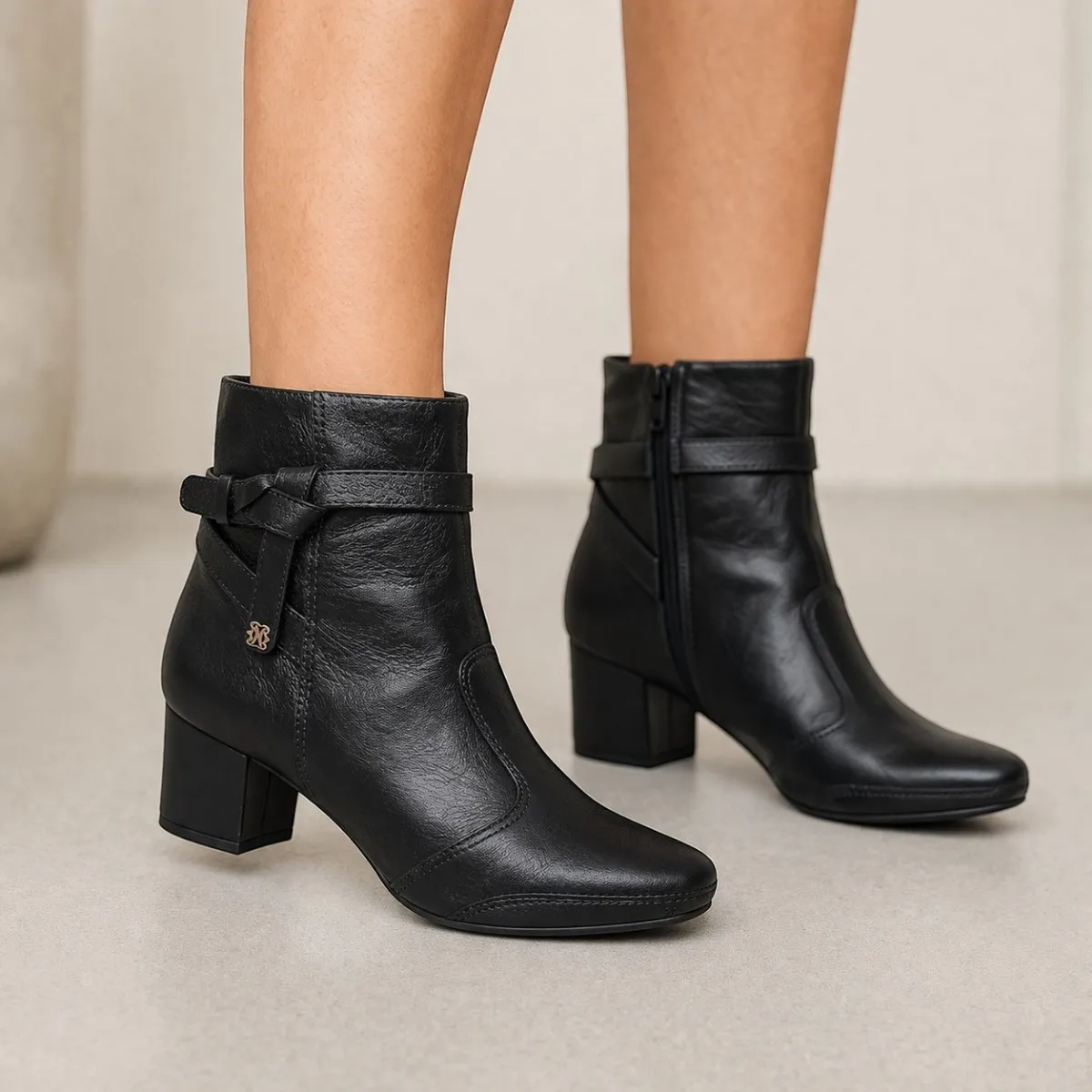 Bota Feminina Couro Total Confort Ramarim