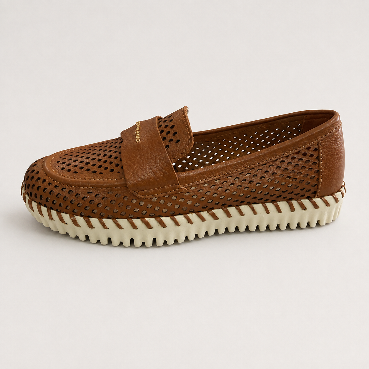  MOCASSIM EM COURO VAZADO BURNISH BOTTERO