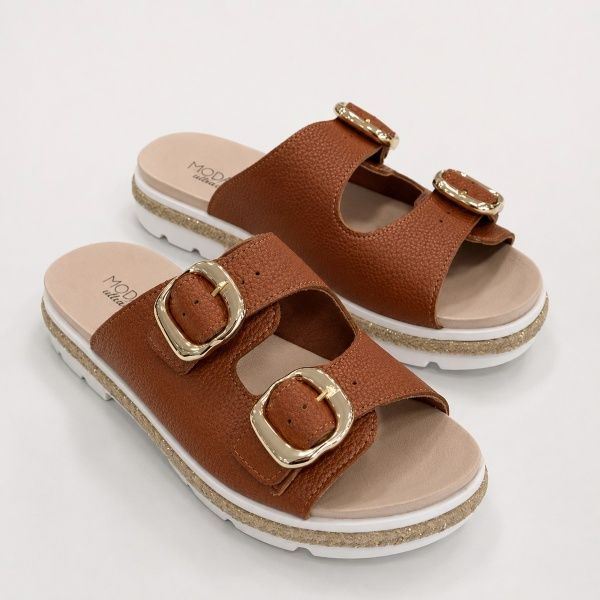 CHINELO FEMININO MODARE COM FIVELAS DOURADAS