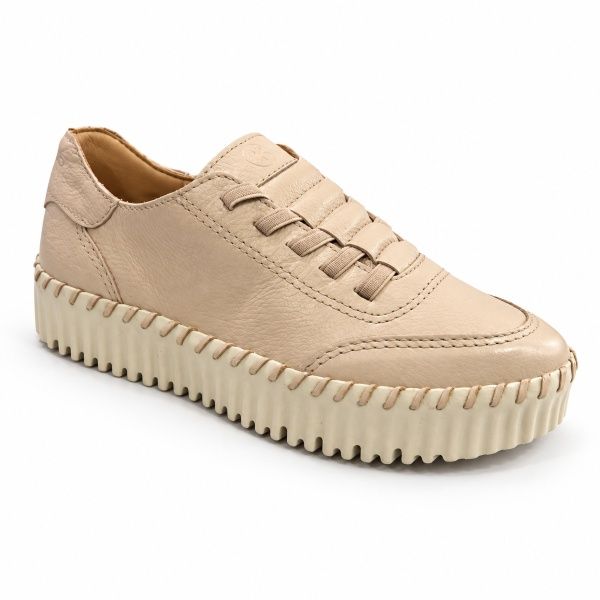 TENIS CASUAL FEMININO EM COURO CALCE FACI...