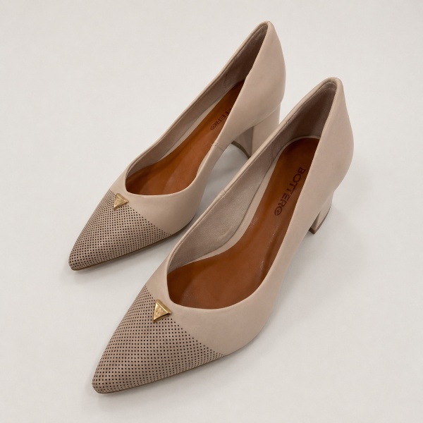 SAPATO SCARPIN NUDE BOTTERO